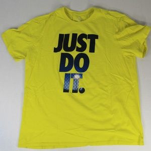 Nike Basketball Baseball T-Shirt Yellow Green